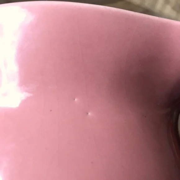 VTG Coral Peach Pink Ceramic Pottery Pitcher, 1Qt - Picture 7 of 8